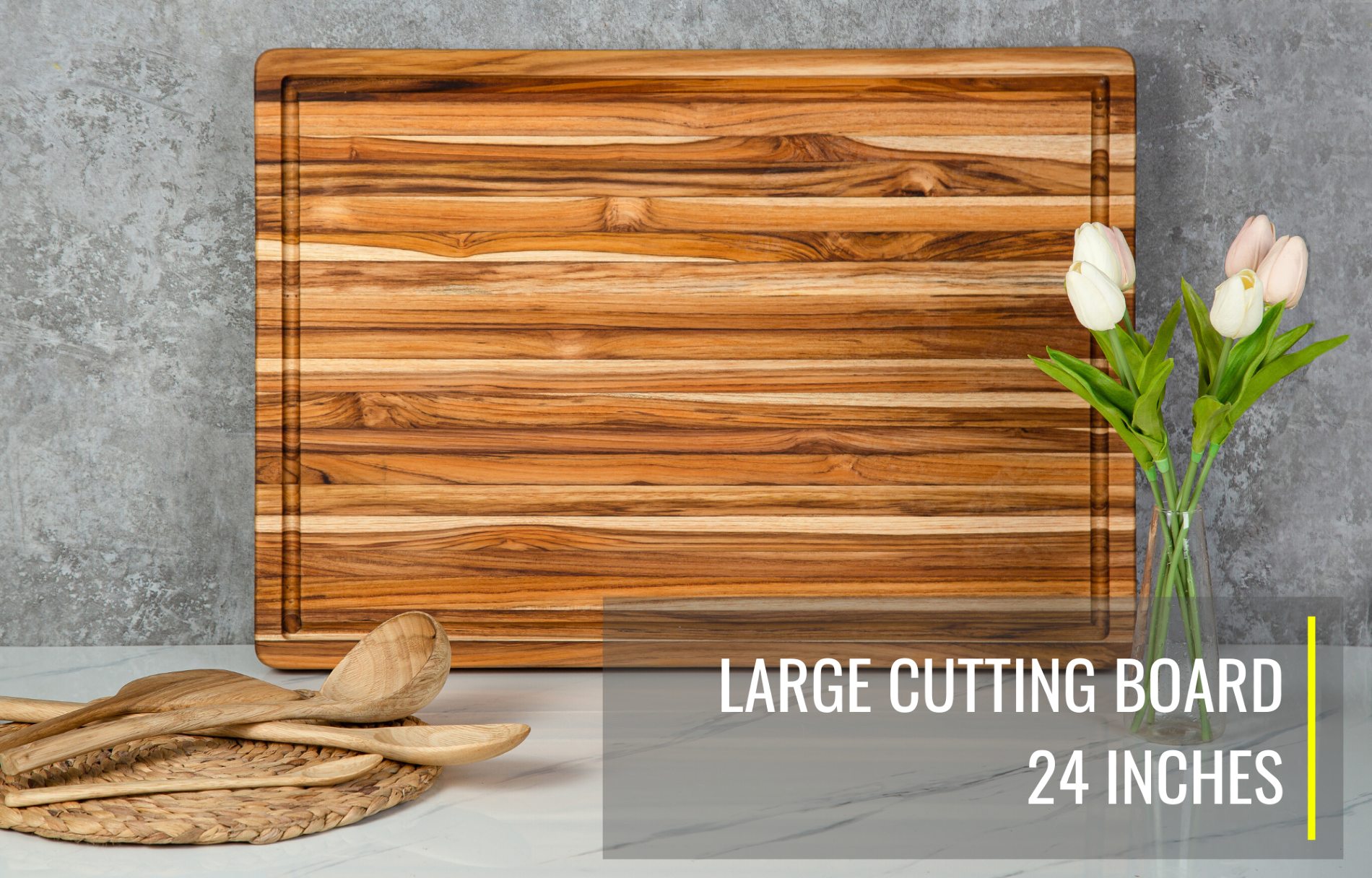BEEFURNI Teak Wood Cutting Board with Hand Grip, Small Wooden Cutting  Boards for Kitchen, Small Chopping Board Wood, Kitchen Gifts, 1-Year