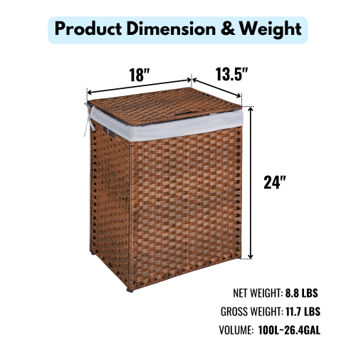 Giỏ đồ giặt BR 100L 5